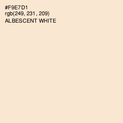 #F9E7D1 - Albescent White Color Image